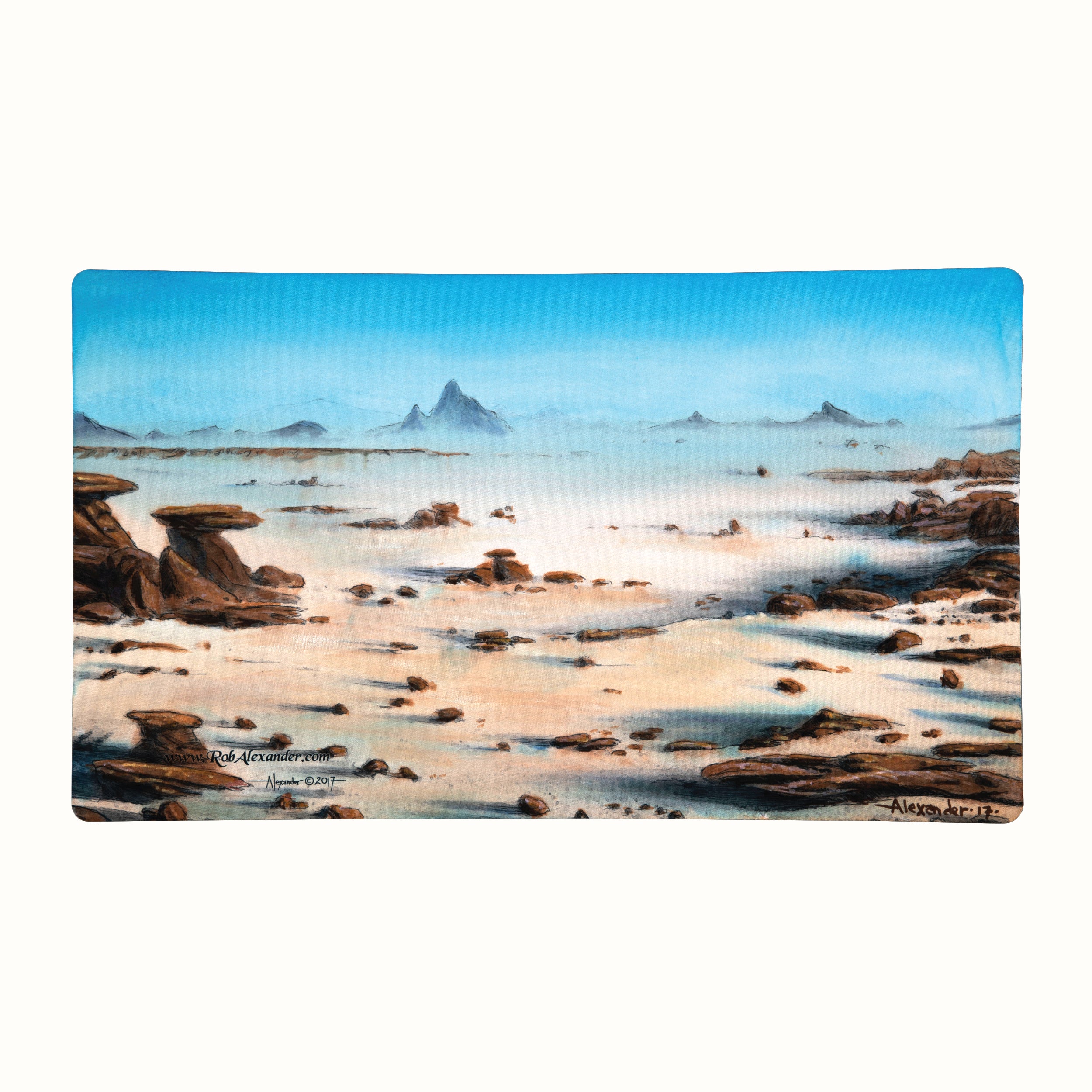 Badlands painted playmat (Mixed media)