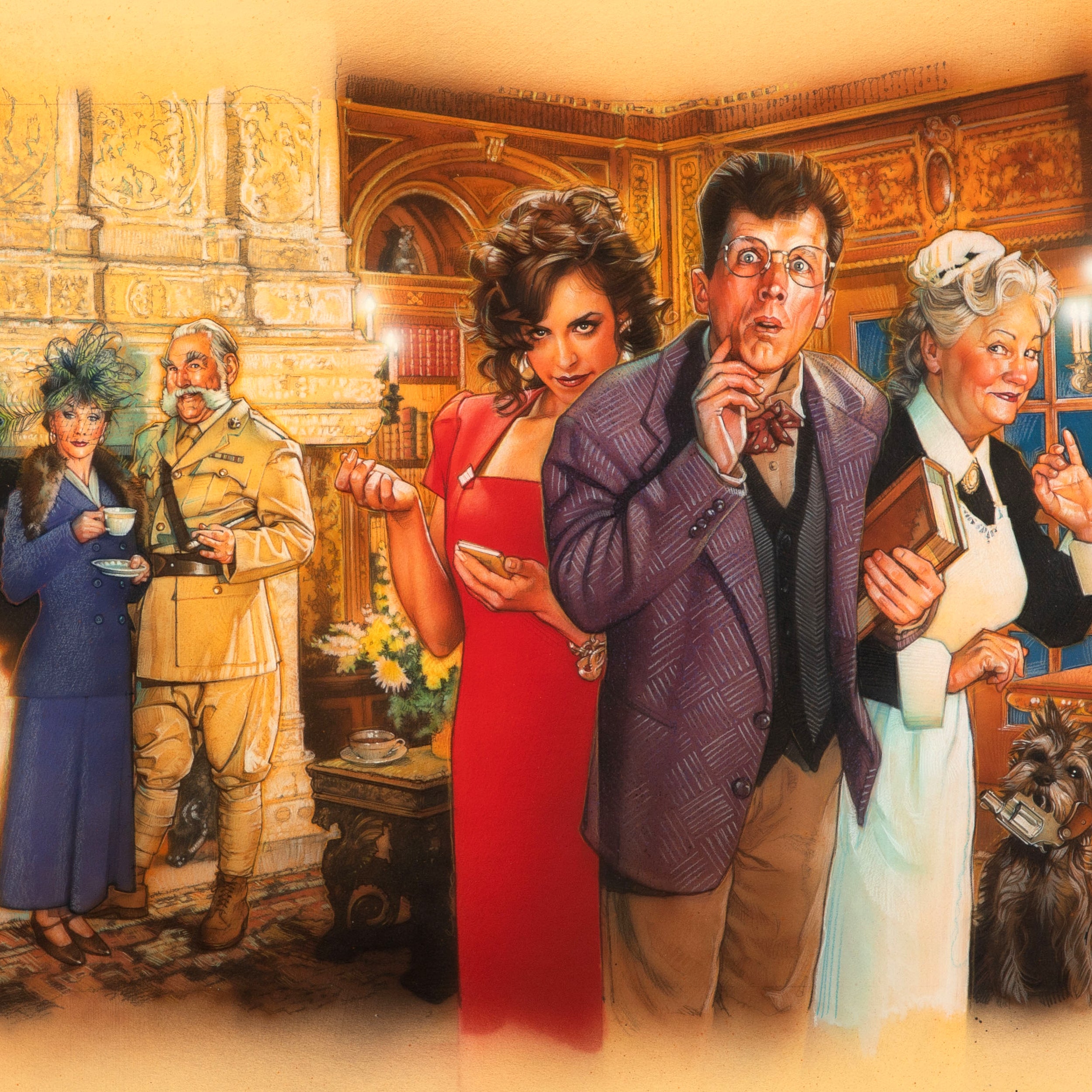 Clue Box Box Cover Art (Original Painting)