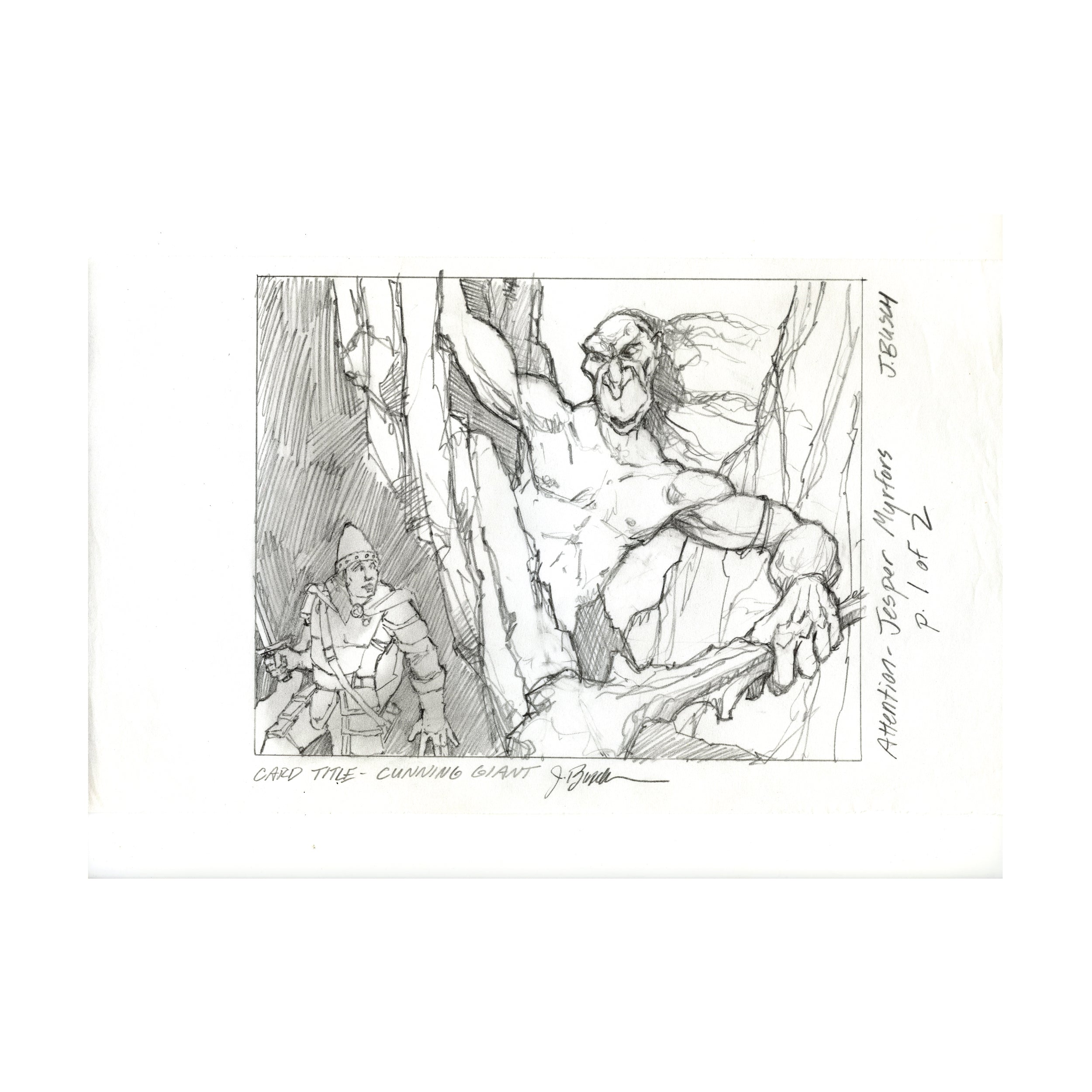 Cunning Giant Sketches (Original Sketch)