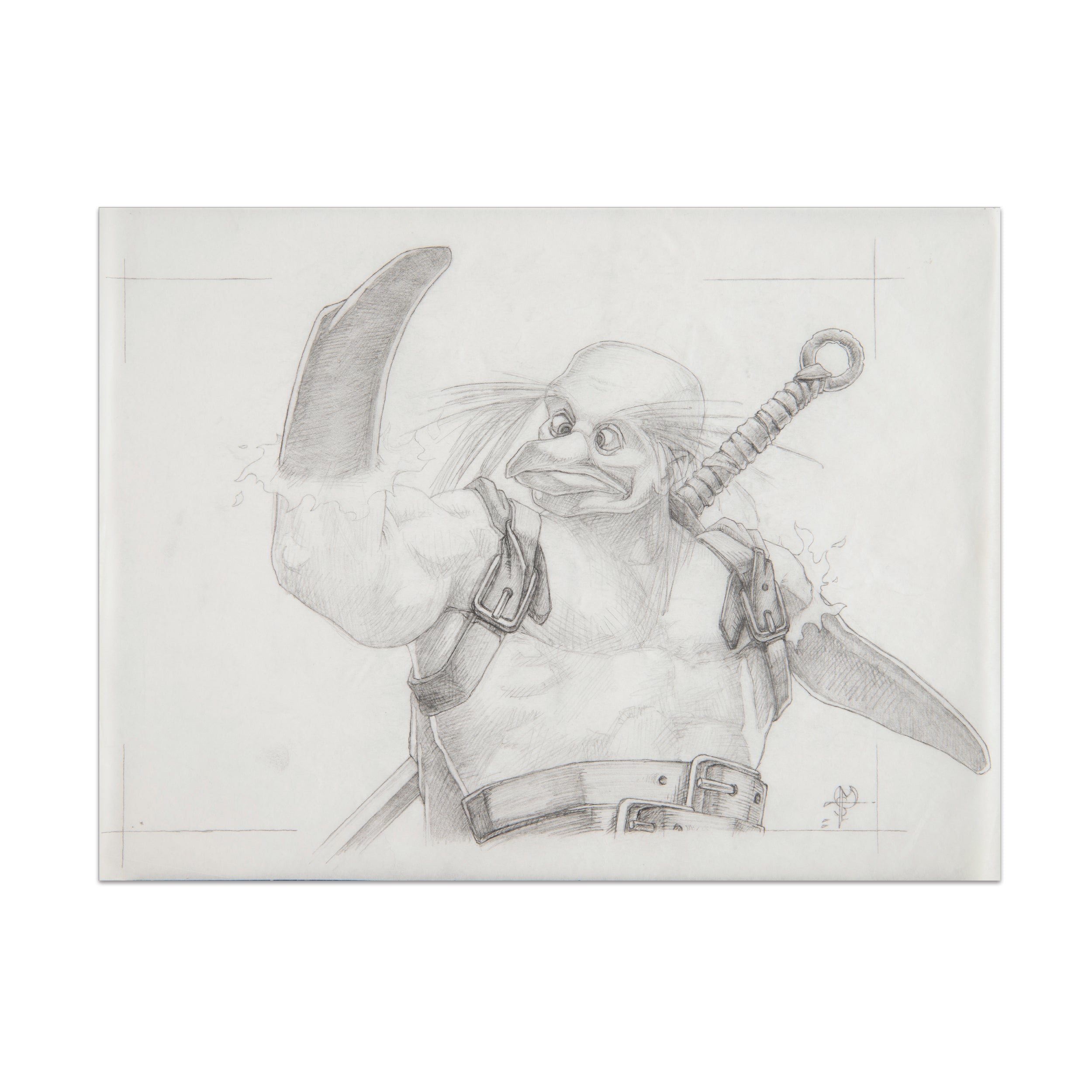 Curse of the Fire Penguin (Original Sketch)