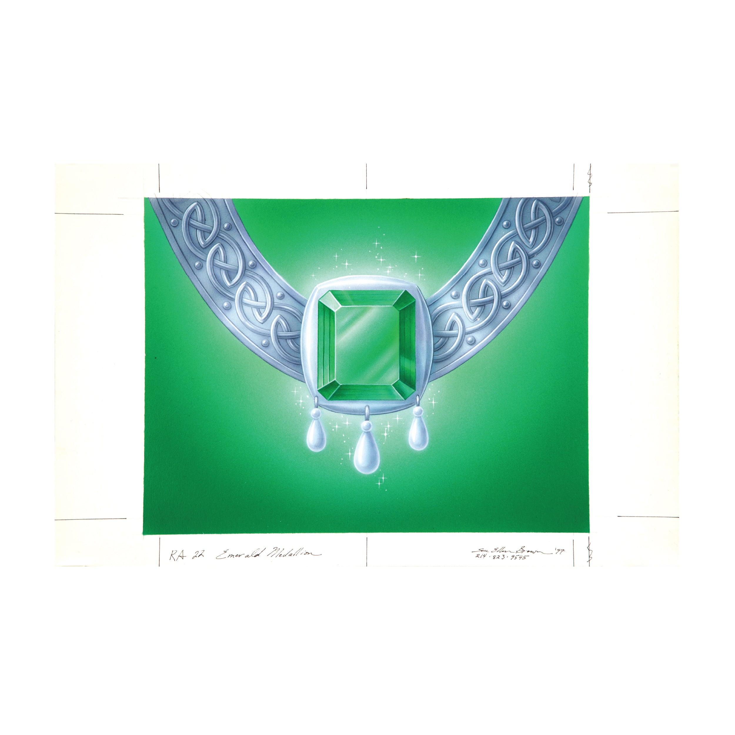 Emerald Medallion (Original Art)