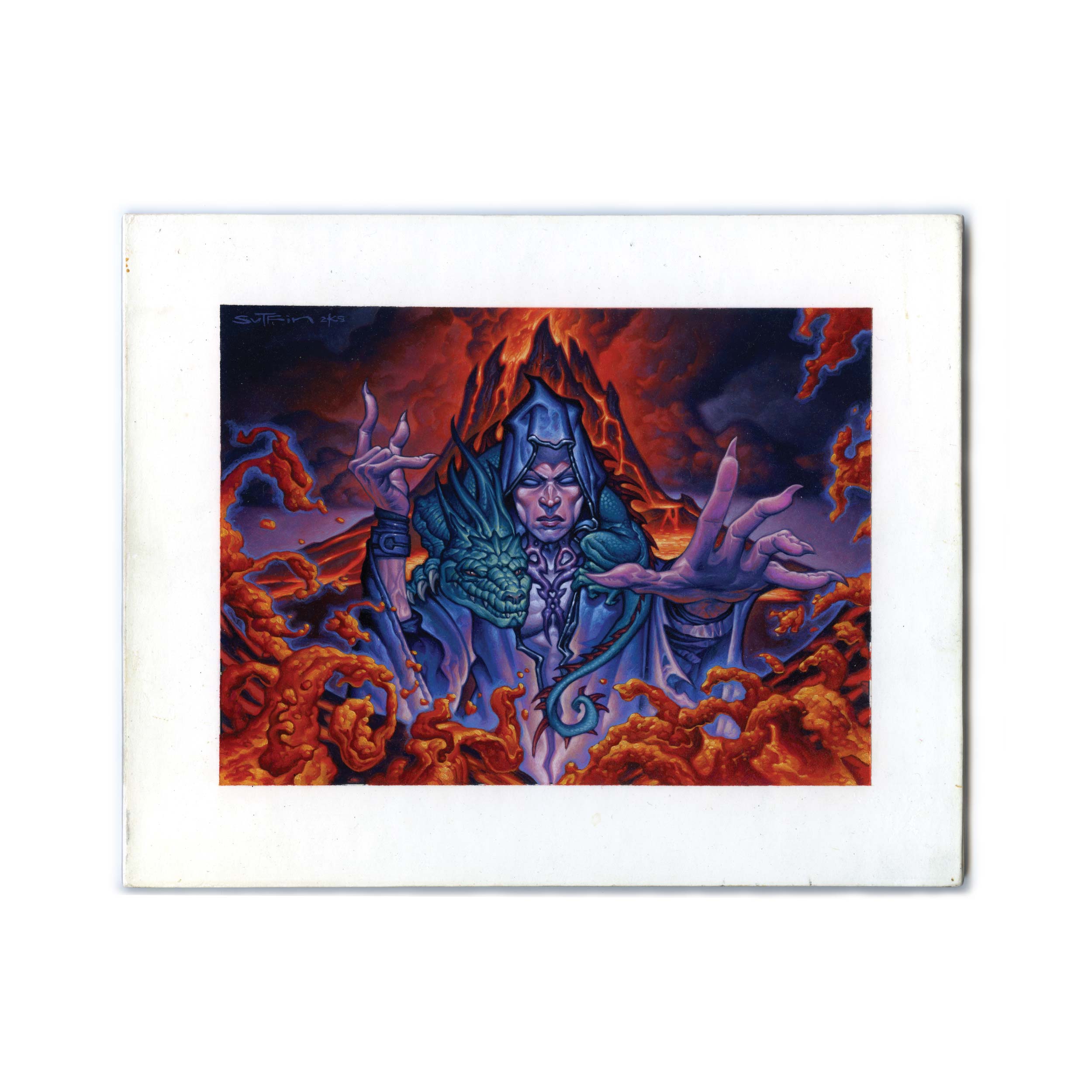 Grim Lavamancer (Original Art)