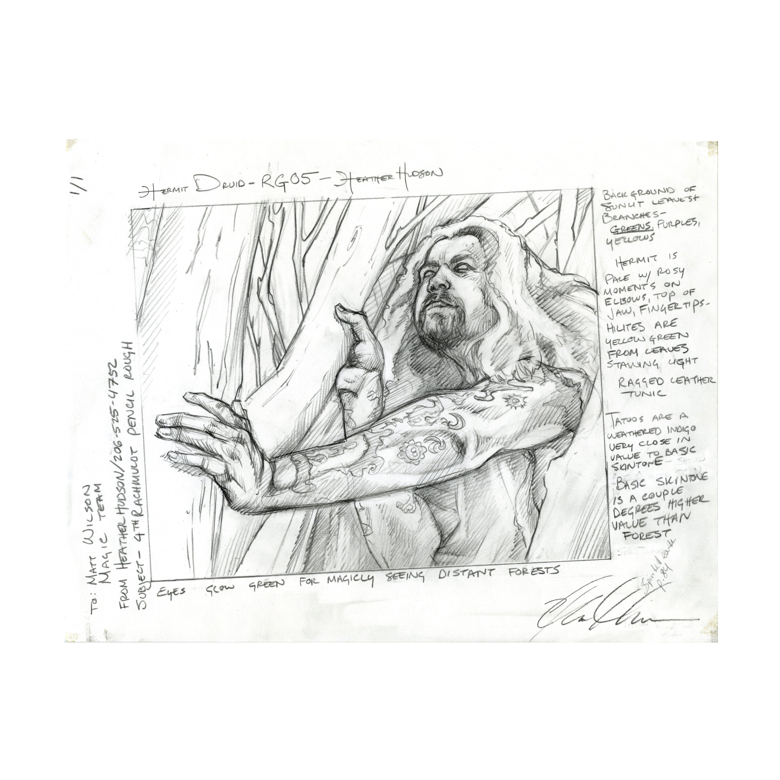 Hermit Druid (Original Sketch)