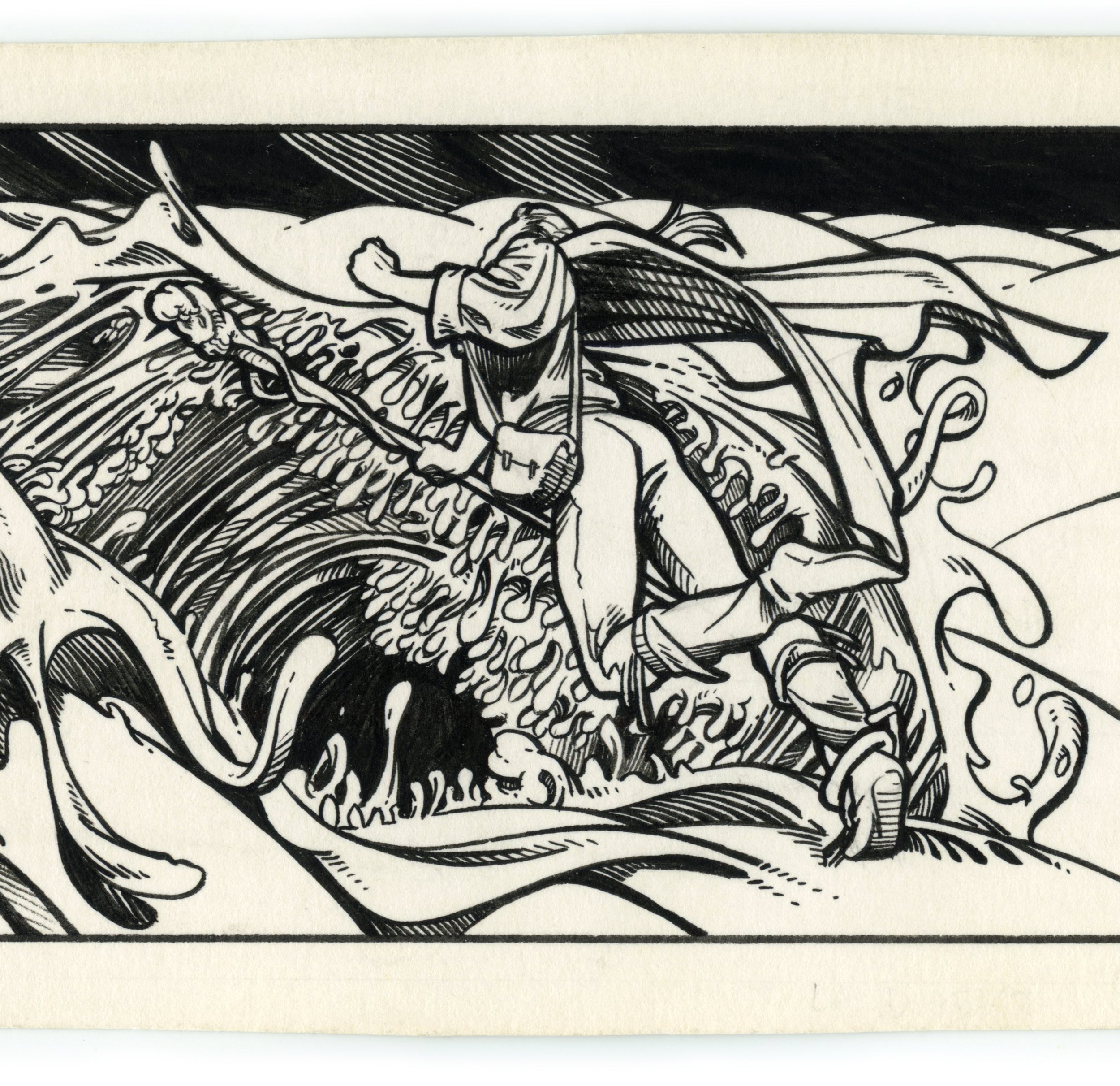 Hoover woodblock series - Illustration 1