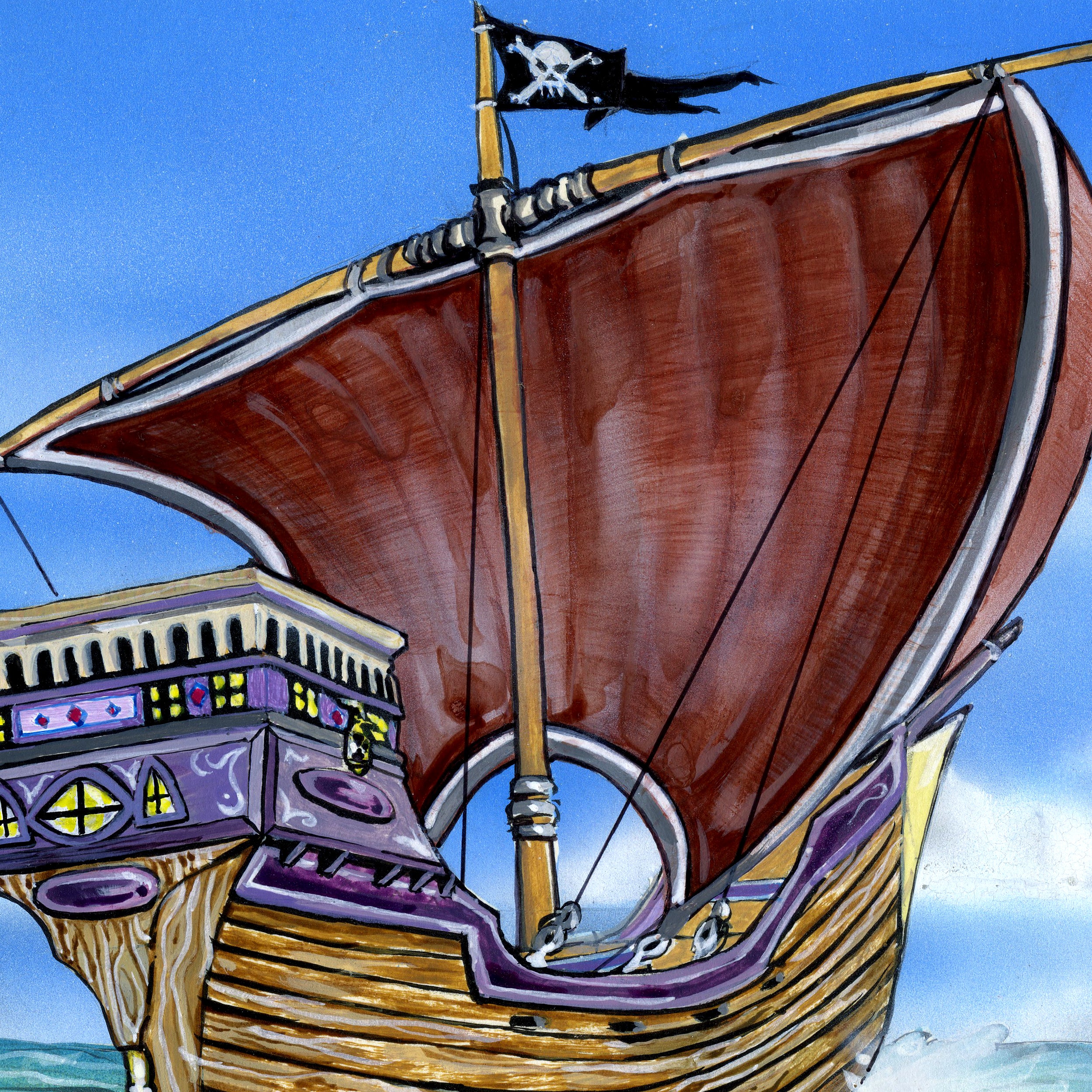 Pirate Ship (Original Art)