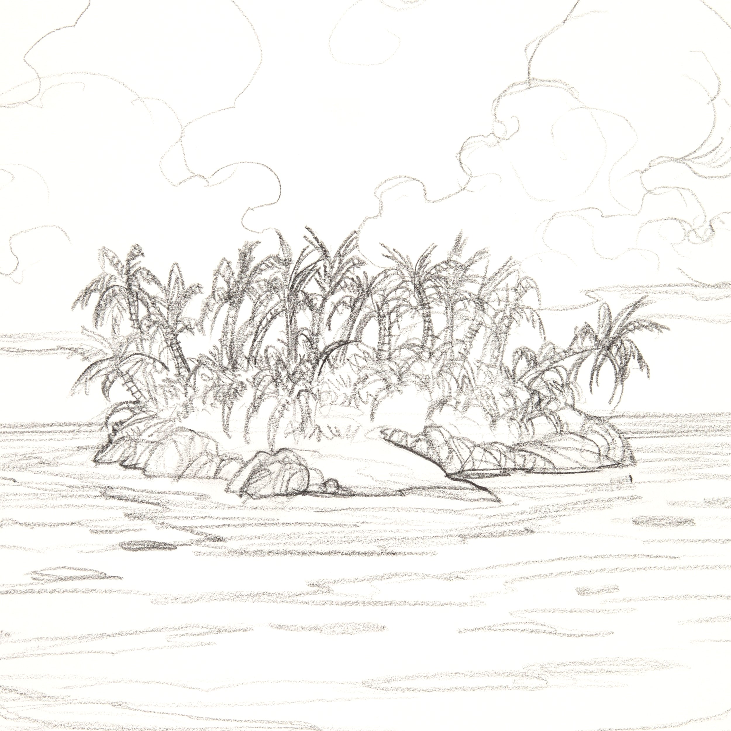 Remote Isle (Original Sketch)
