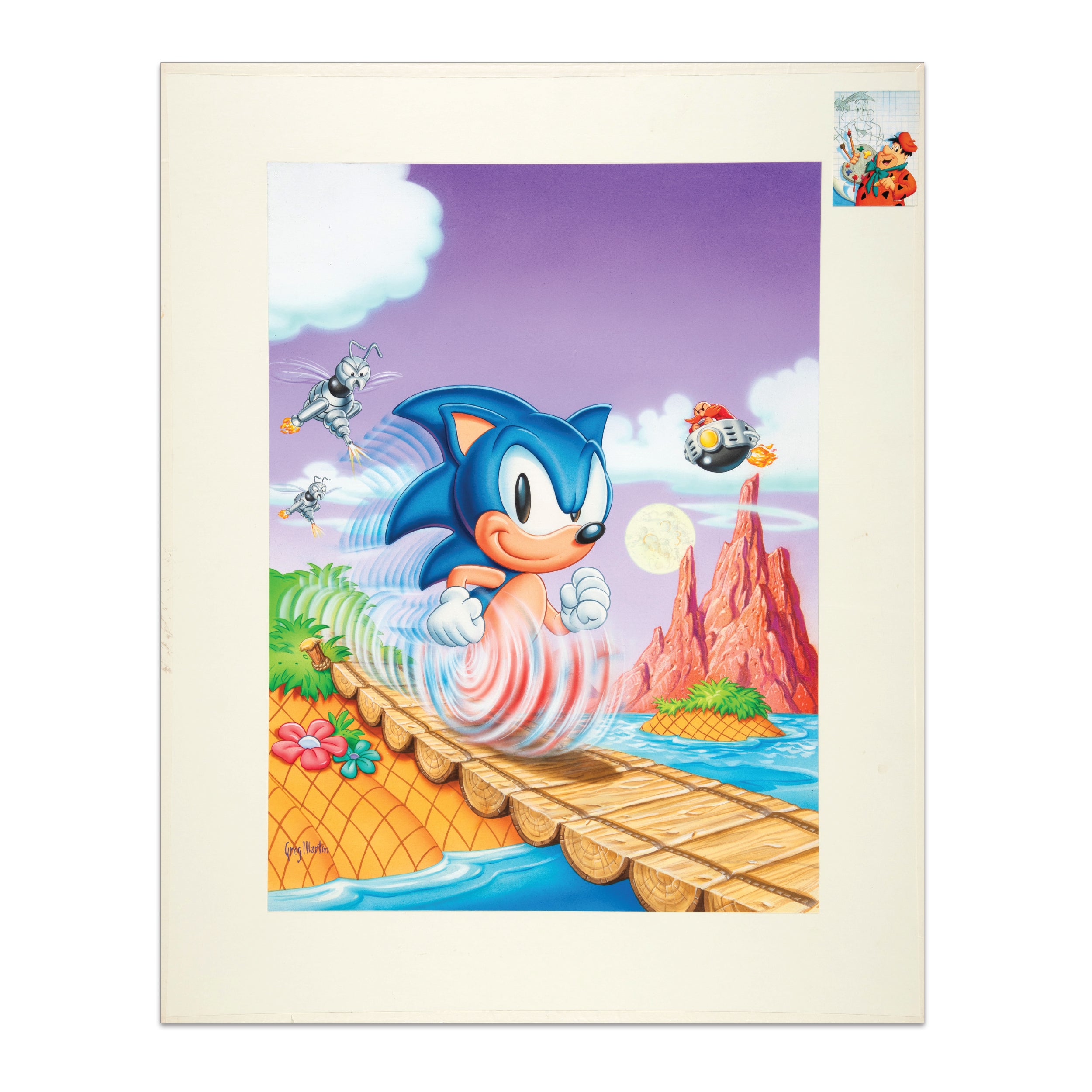 Sonic The Hedgehog 1 Cover Art (Game Gear)