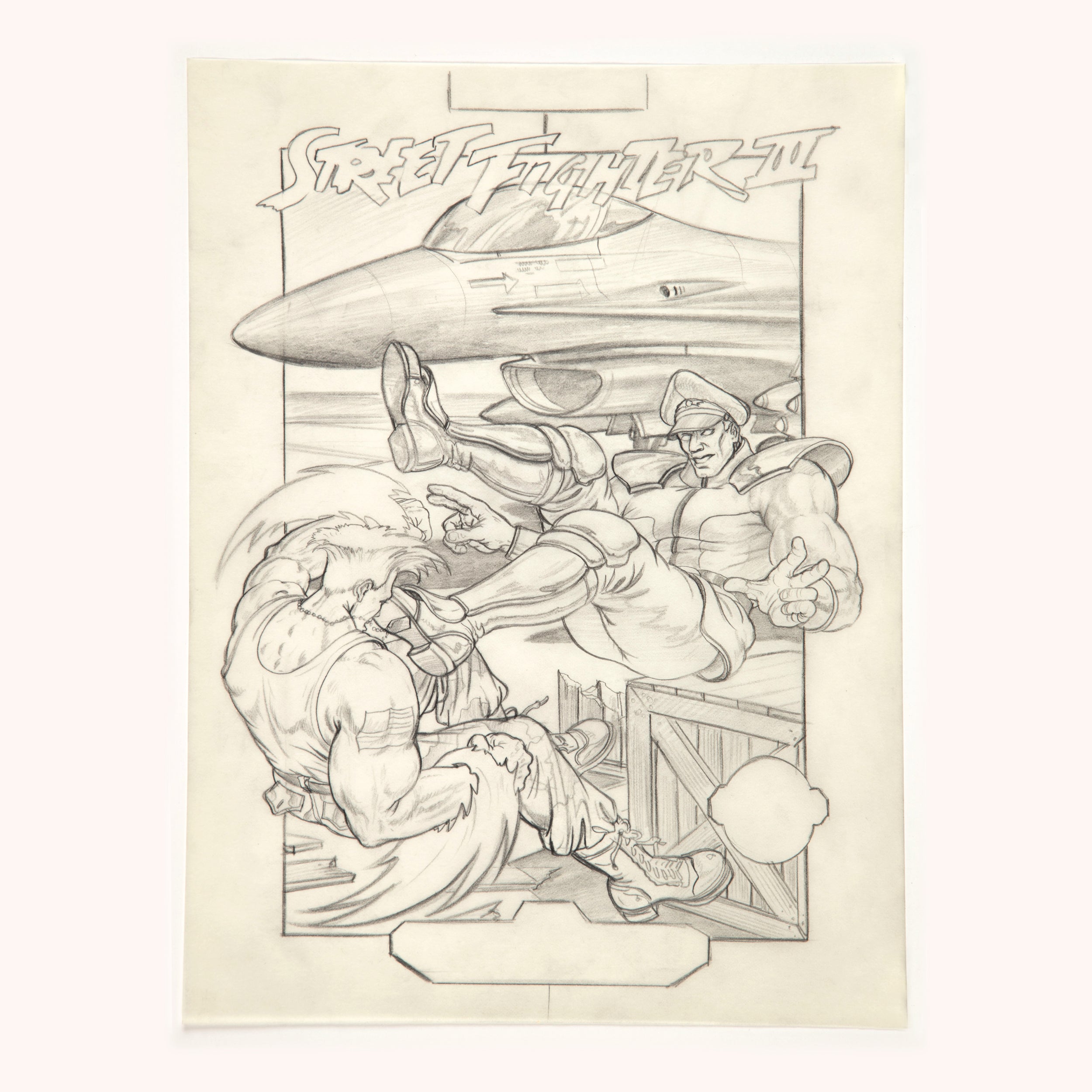 Street Fighter II Championship Edition Cover Sketch (Sega Genesis)