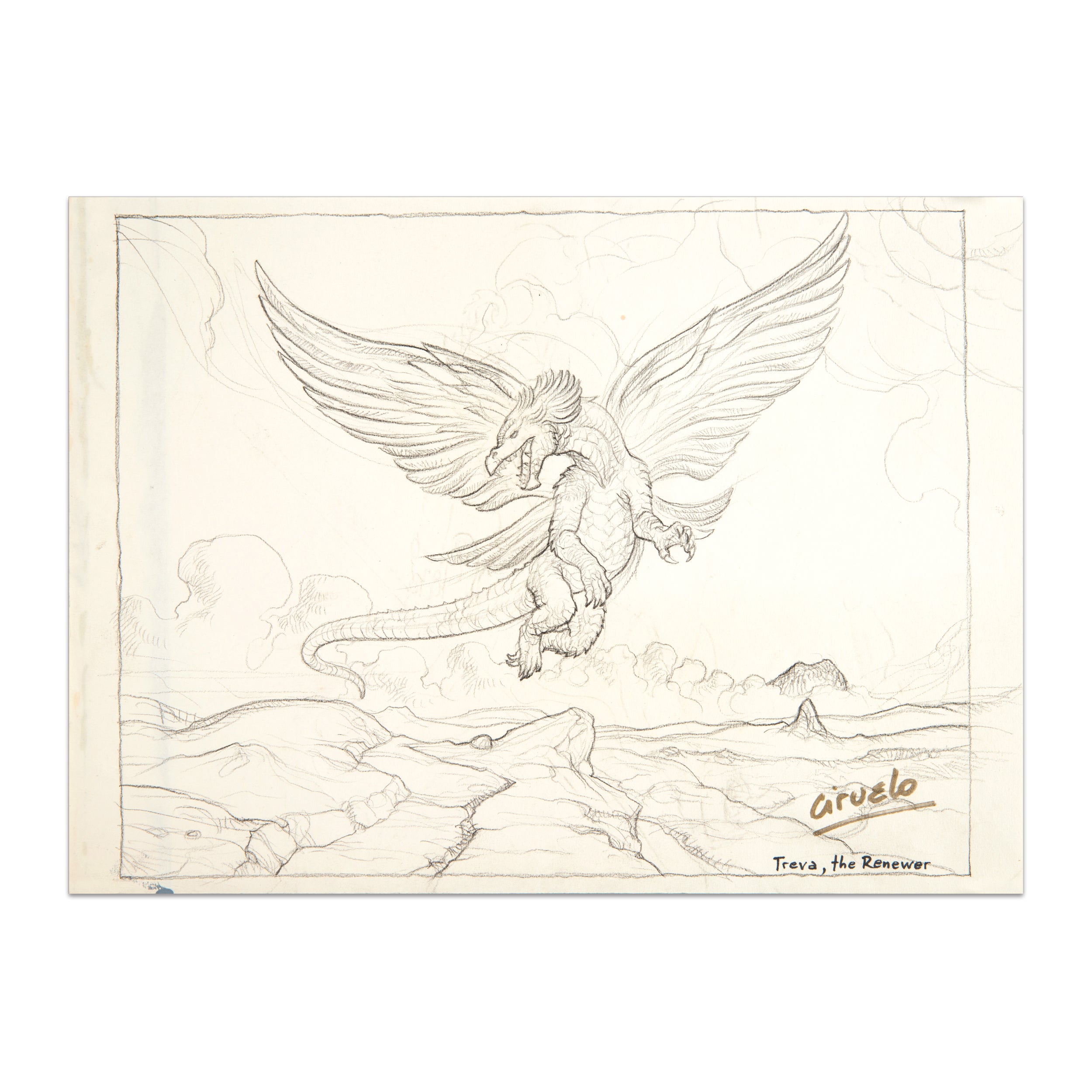 Treva, the Renewer (Original Sketch)