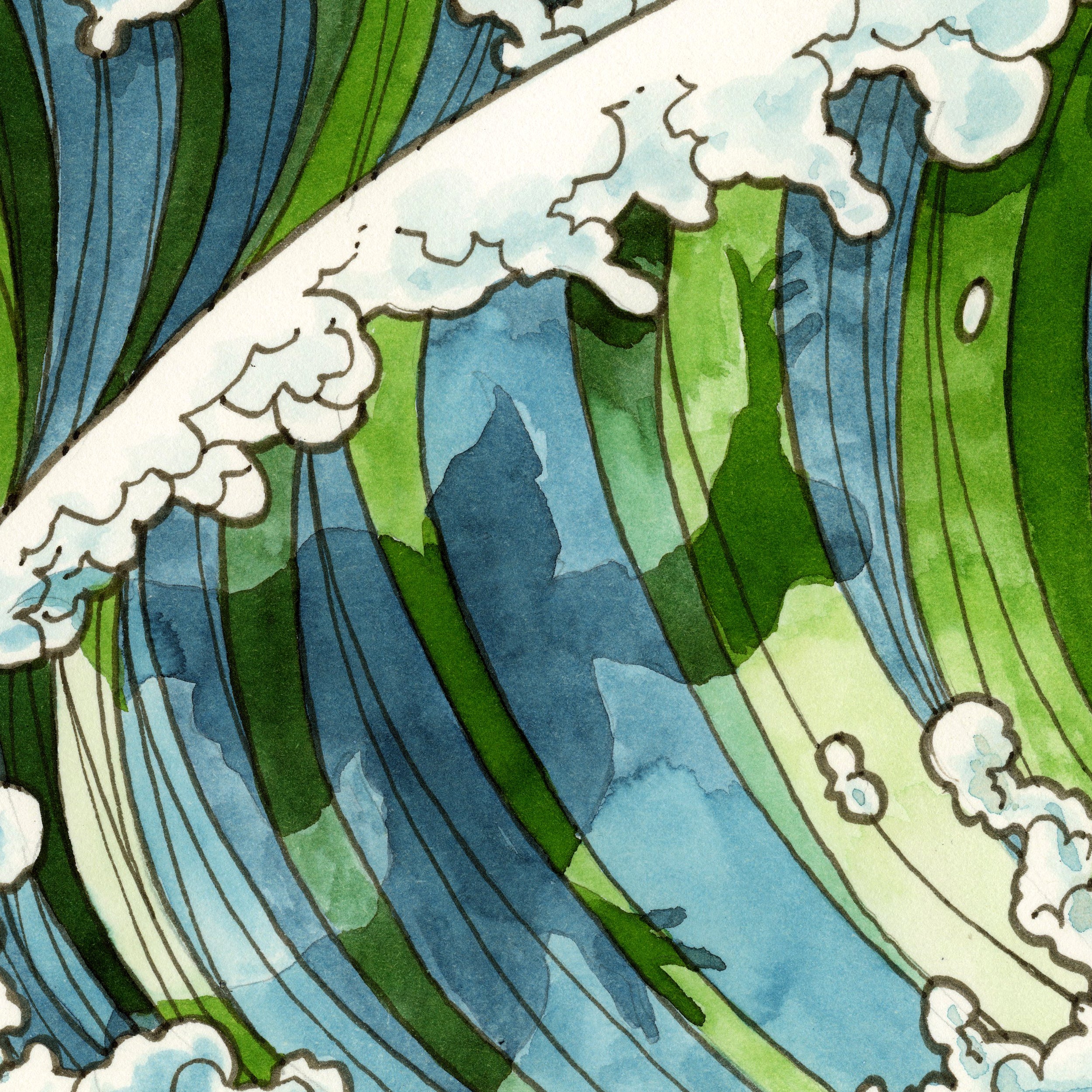 Wall of Water (Original Art)